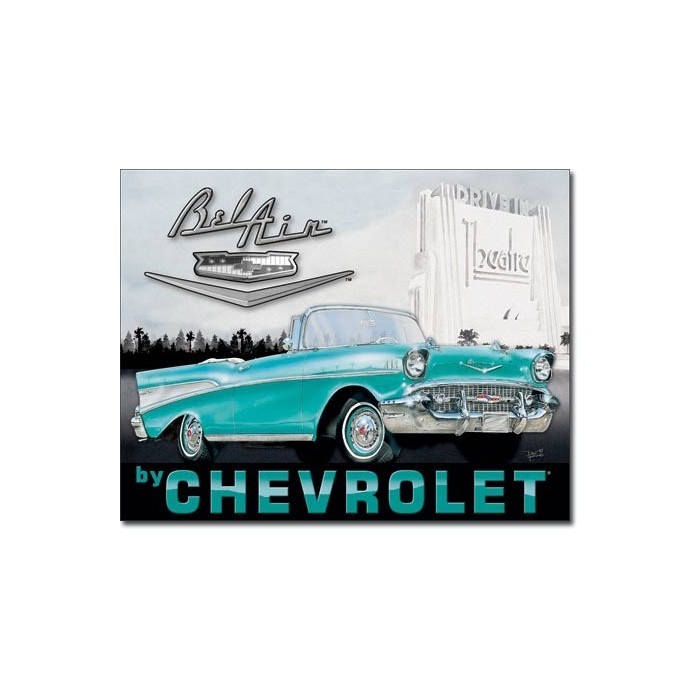 Plaque déco 1957 Chevy Bel Air
