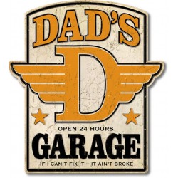Plaque déco Dad's garage
