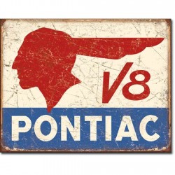 Plaque déco Pontiac V8