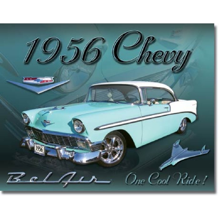 Plaque déco Chevy 1956 Bel Air