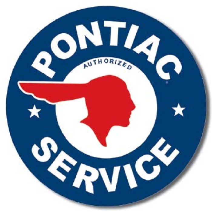 Plaque déco Pontiac Service