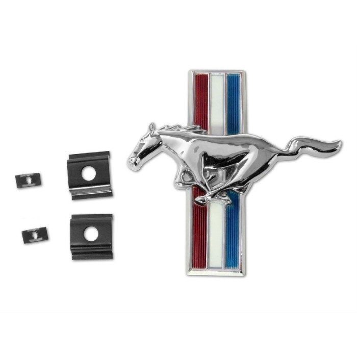 PP Lot de 2 logos Mustang pour aile gauche et droite