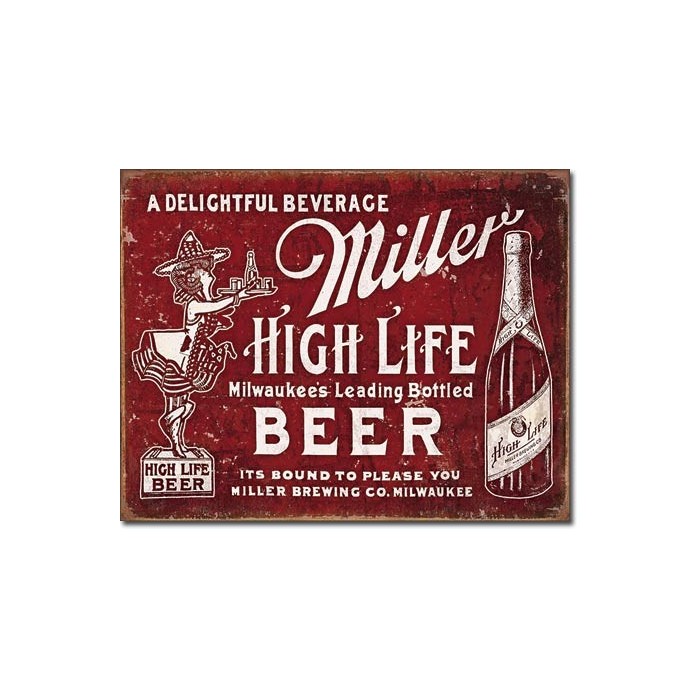 Plaque déco Miller Beer...