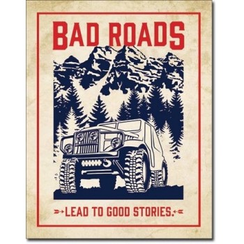 Plaque déco Bad Roads