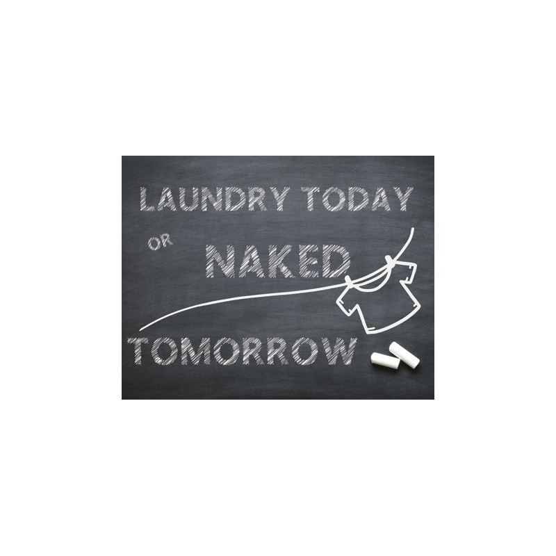 Plaque déco "Laundry today...