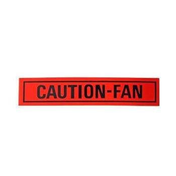 Autocollant "Caution Fan"...