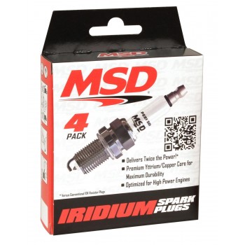 Pack 4 bougies iridium MSD...