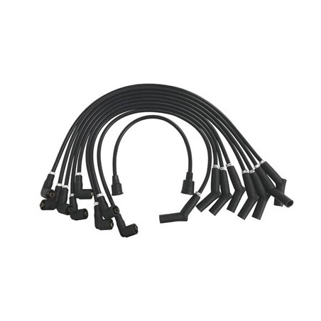ref_389243_8mm Ford Logo Ignition Wires Black Scott Drake C5OZ-12259-BK8