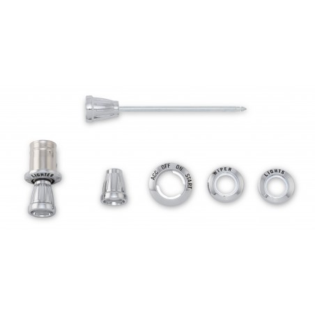 ref_200485_Kit enjoliveurs et boutons de tableau de bord Scott Drake C5ZZ-10852-K