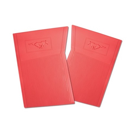 ref_201090_Tapis de sol PVC Pony (Rouge) Scott Drake C5ZZ-6513086-RD