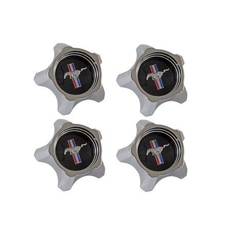 ref_201963_Caches centraux de roues "Styled steel wheel", noir Scott Drake C7ZZ-1130-BK