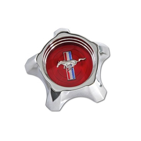 ref_201964_Cache central de roue "Styled steel wheel", rouge Scott Drake C7ZZ-1130-R