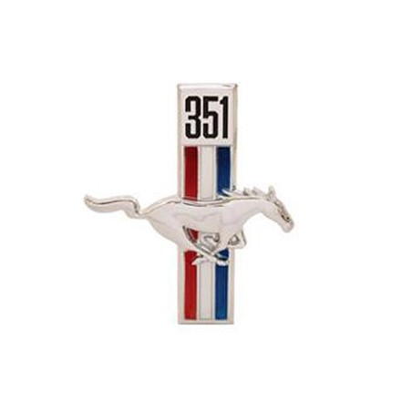 ref_202059_Emblème d'aile, 351 Running Horse, côté passager Scott Drake C7ZZ-16228-W