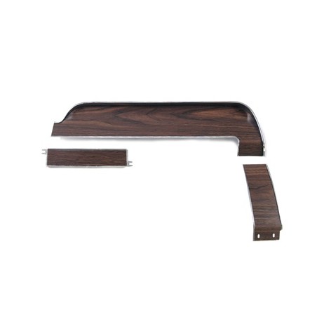 ref_202828_Panneaux de tableau de bord Deluxe (finition bois, 3 pièces) Scott Drake C8ZZ-6504410-KR