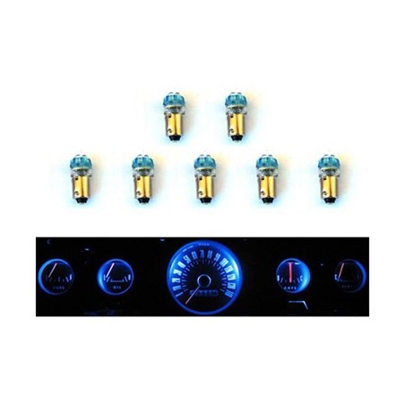 ref_390684_Jeu d'ampoules LED pour tableau de bord, groupe de 5 jauges Scott Drake SD-66-GA-BL