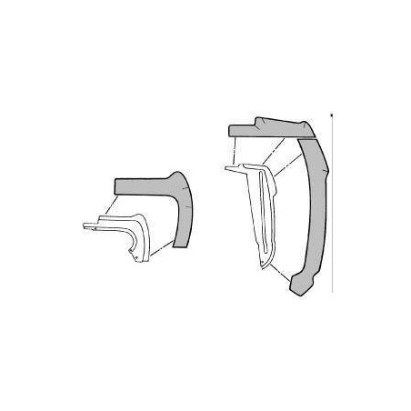 ref_202079_Kit de pares-boue pour ailes avant Scott Drake C7ZZ-16A572-A