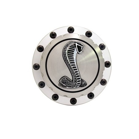 ref_199899_Bouchon de réservoir à carburant en aluminium (emblème Cobra) Scott Drake B-9030-COBRA