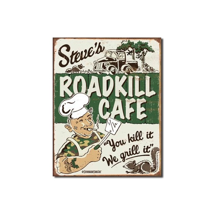 Plaque déco Roadkill Cafe