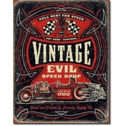 Plaque déco Vintage Evil...
