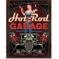 Plaque déco Hot Rod Garage