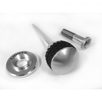 ref_202705_Kit d'enjoliveurs et de boutons de phares, aluminium Scott Drake C8TZ-11661-KBL