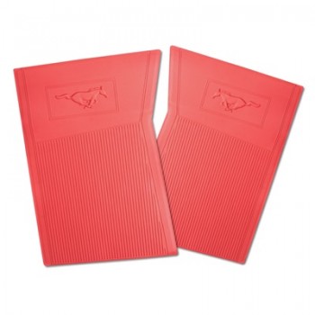 ref_201090_Tapis de sol PVC Pony (Rouge) Scott Drake C5ZZ-6513086-RD