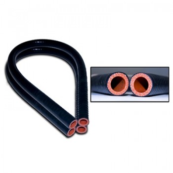 ref_200744_Durite de chauffage en silicone (noir) Scott Drake C5ZZ-18472-BLK