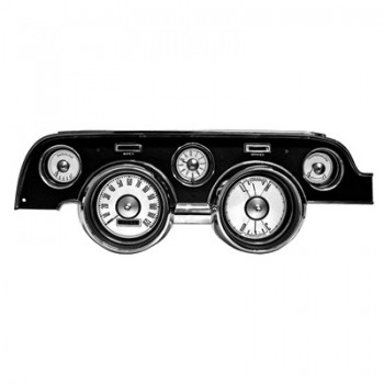 ref_201956_Habillage de fond de compteur blanc (11 pièces) Scott Drake C7ZZ-10890-W