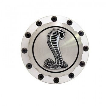 ref_199899_Bouchon de réservoir à carburant en aluminium (emblème Cobra) Scott Drake B-9030-COBRA