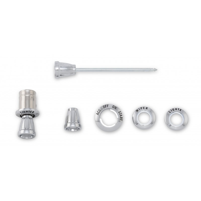 ref_200485_Kit enjoliveurs et boutons de tableau de bord Scott Drake C5ZZ-10852-K