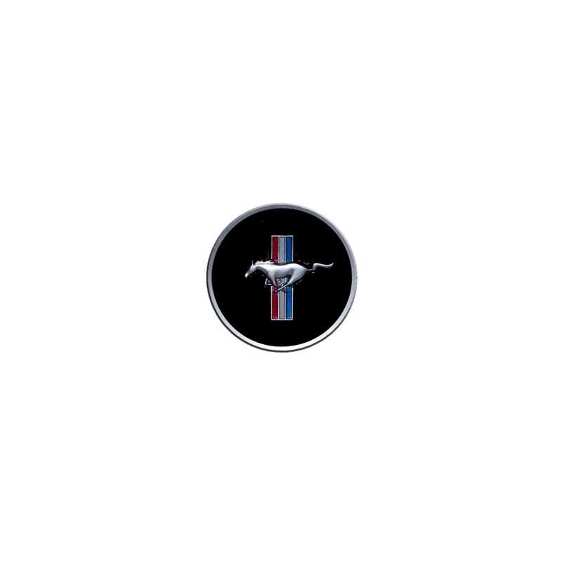 ref_202812_Emblème de panneau de klaxon avec logo classique à trois barres Scott Drake C8ZZ-3649-AR