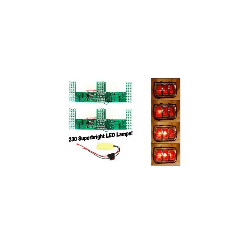 ref_390680_Kit de feux arrière séquentiels à LED Scott Drake SD-6010-UB
