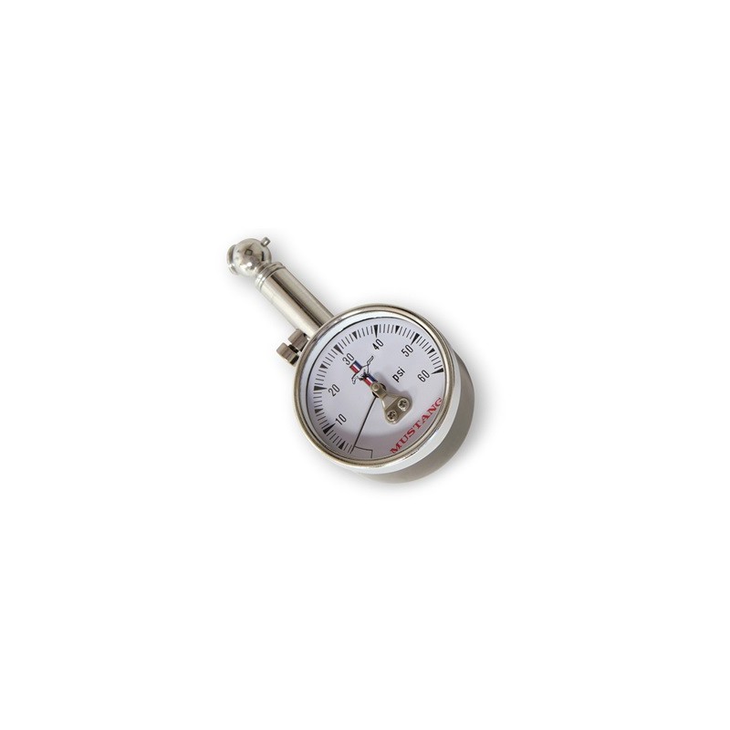 ref_205434_Manomètre de pression de pneus avec logo Tri-Bar et étui Scott Drake TG-2