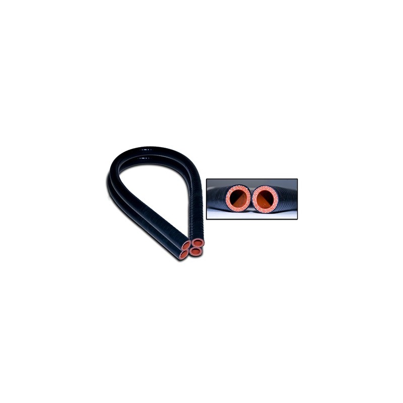 ref_200744_Durite de chauffage en silicone (noir) Scott Drake C5ZZ-18472-BLK