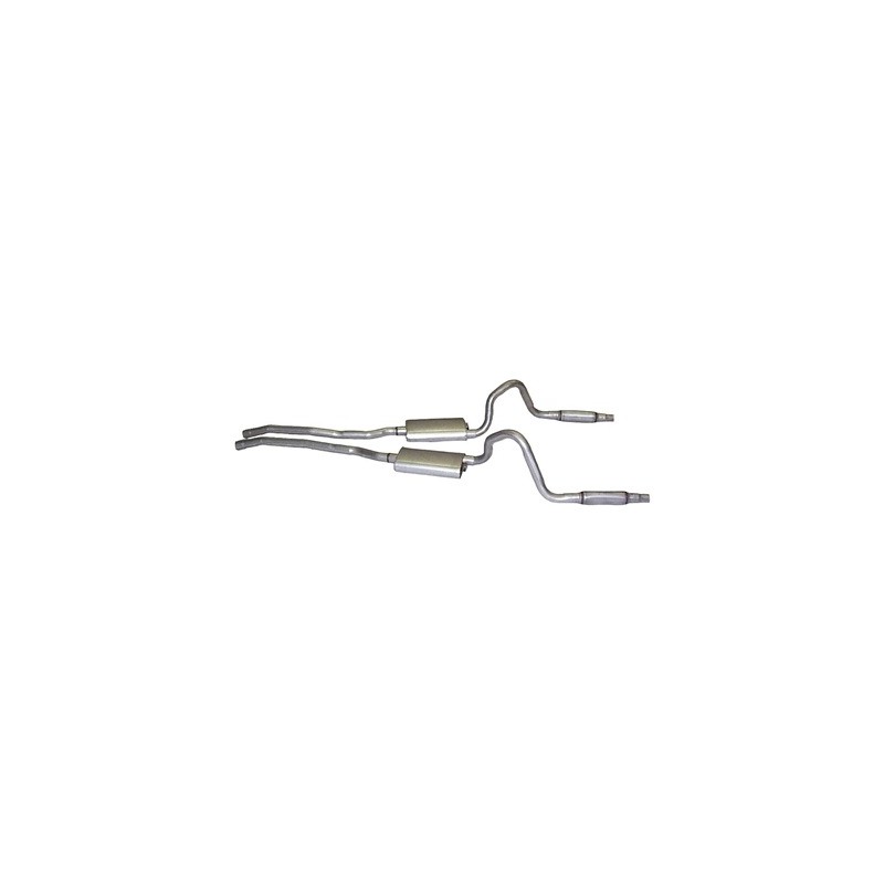 ref_200916_Ligne d'échappement double GT 2" avec résonateurs Scott Drake C5ZZ-5257-WRS