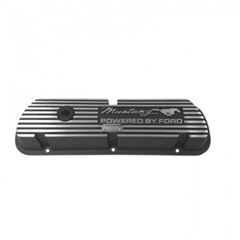 ref_199542_Caches culbuteurs Powered By Ford Script Black Scott Drake 6A582-MH
