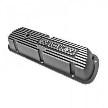 ref_199545_Caches culbuteurs aluminium avec logo Shelby (paire) Scott Drake 6A582-S