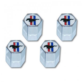 ref_199764_Bouchons de valves avec logo Tri-bar (jeu de x4) Scott Drake ACC-5033270