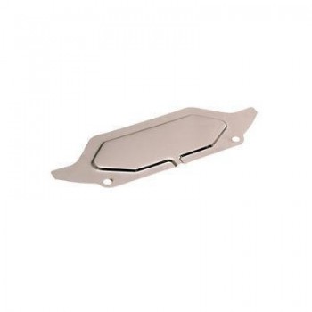 ref_200418_Plaque d'inspection de boite de vitesses C4 (Chrome) Scott Drake C5DZ-7986-C