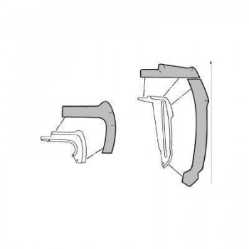 ref_202079_Kit de pares-boue pour ailes avant Scott Drake C7ZZ-16A572-A