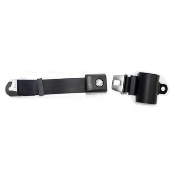 ref_205296_Ceinture de sécurité rétractable noire avec boucle à bouton poussoir en étoile Scott Drake SB-BK-65-PBSB