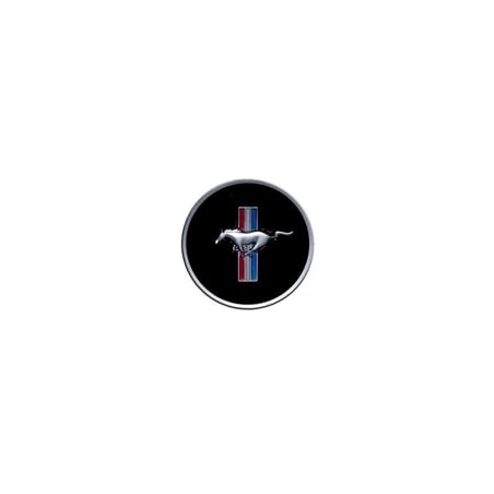 ref_202812_Emblème de panneau de klaxon avec logo classique à trois barres Scott Drake C8ZZ-3649-AR