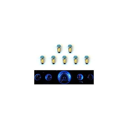 ref_390684_Jeu d'ampoules LED pour tableau de bord, groupe de 5 jauges Scott Drake SD-66-GA-BL