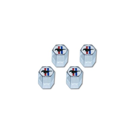 ref_199764_Bouchons de valves avec logo Tri-bar (jeu de x4) Scott Drake ACC-5033270