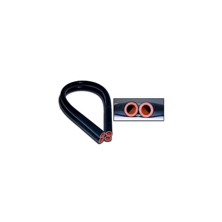 ref_200744_Durite de chauffage en silicone (noir) Scott Drake C5ZZ-18472-BLK