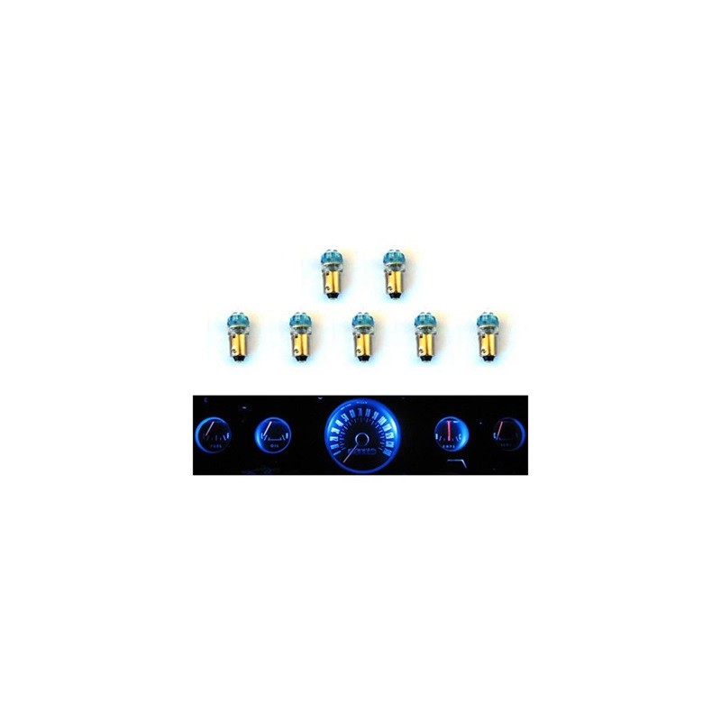 ref_390684_Jeu d'ampoules LED pour tableau de bord, groupe de 5 jauges Scott Drake SD-66-GA-BL
