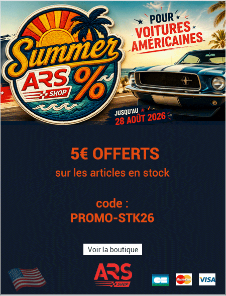 Offre promo ARS Shop sur pièces détachées américaines en stock cet été 2026